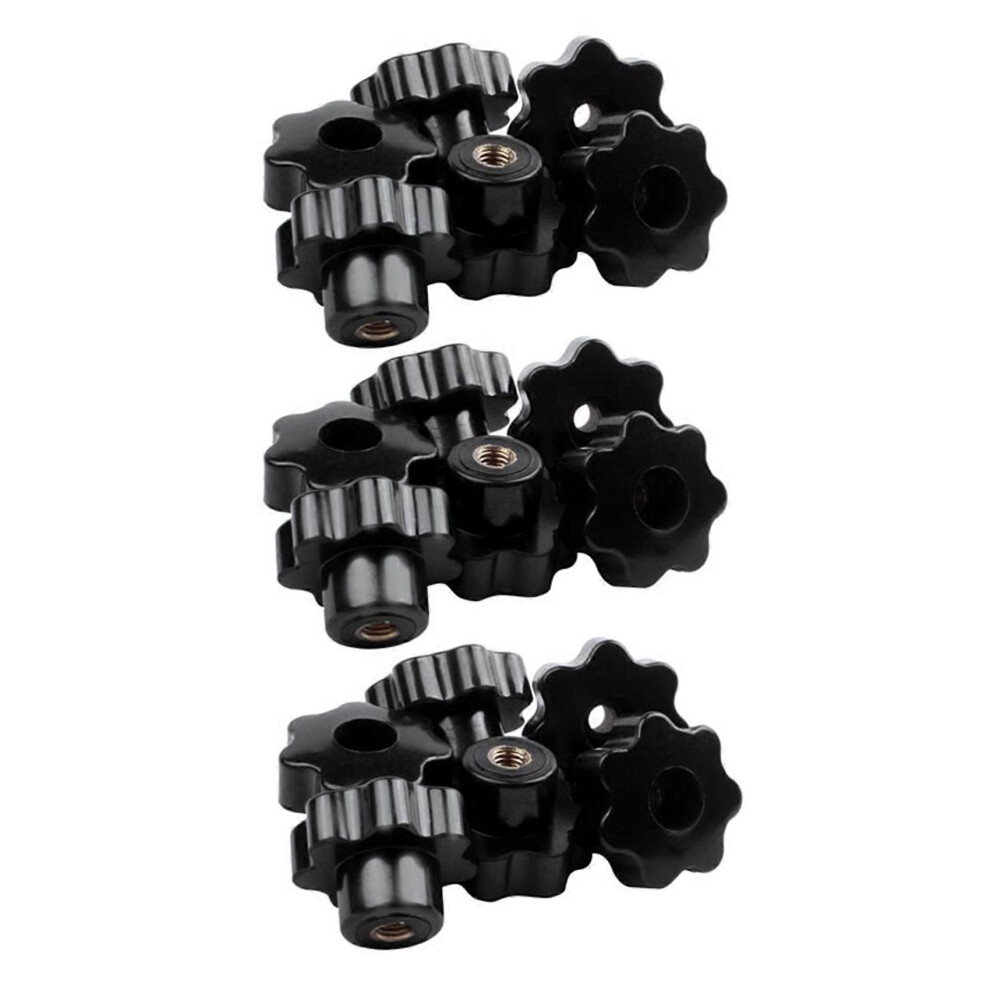 Machinery Latche Knurled Clamping Nuts Knob Grip M8 Female Thread 18Pcs 9152359625197