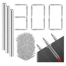 300 clavos de acero al carbono para herrajes, compatibles con instalación sin juntas.