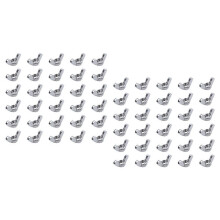 M6 Thread Dia Stainless Steel Wing nut Butterfly Wing Nuts 10 Pcs