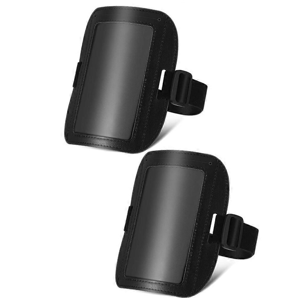 2 Pcs Arm Holder Compatible Men Leather Id Armband Adjustable Holder With Elastic Arm Band Ski Pass Armband 9152359622981