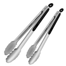 Grill Tongs, Bbq Tongs - 12inch and 16 Inch Extra Long Kitchen Tong, HeatResistant 600 Degrees Stainless Steel Tongs
