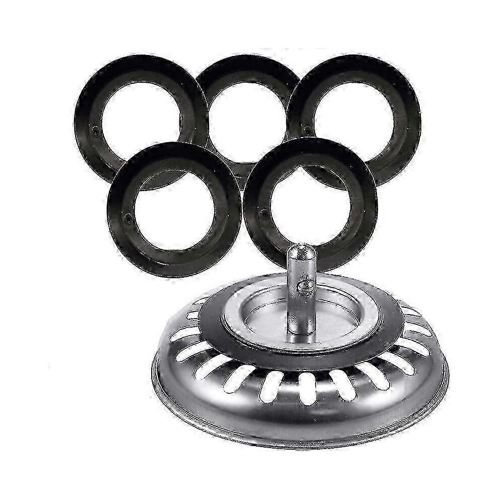 Inf Rubber Seals For Drain Strainer 5-Pack, Replacement Gaskets For Sink Strainers, Kitchen Plumbing Parts 9409192830357