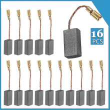 16PCS Carbon Brushes for Angle Grinder, 15mm x 8mm x 5mm Motor Tool Replacement Parts