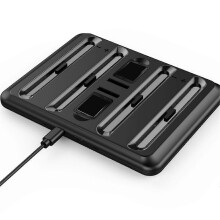 Compatibile con 2 stazioni di ricarica per controller, supporto di ricarica 4 in 1, stazione di ricarica