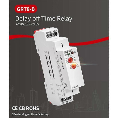 GRT8-B1 Off Delay Time Relay Timer Relay Electronic Type 16A, GRT8-B1 2
