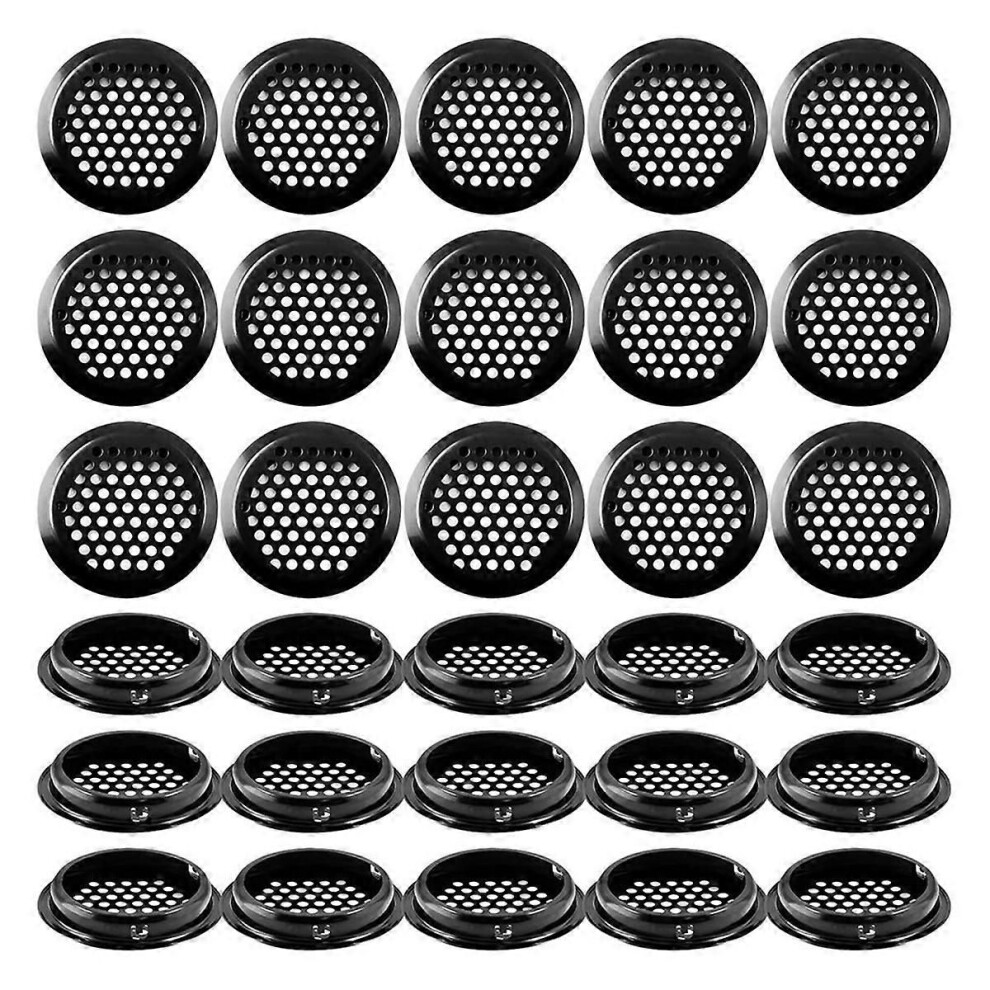 30Pcs 2Inch Soffit Vents Round Air Vents Stainless Steel Ventilation Mesh Hole Louver Compatible Kitchen Sh 9152359628907