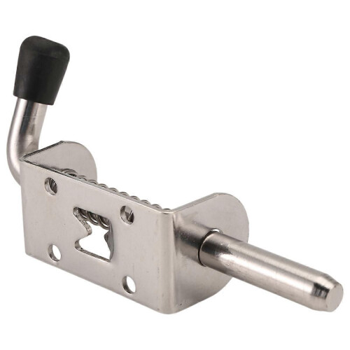 2Pcs 5 Inch Stainless Steel Spring Loaded Latch Pin Bolt 2mm