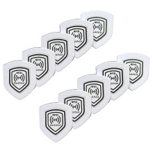 10Pcs NFC RFID Patrol Point Card 13.56MHz FM11RF08 Anti-Metal 70x60mm Luminous HF Shield Inspection Tags compatible for Security
