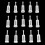 30Pcs Disposable HVLP Feed Paint Strainers Fine Mesh, White 2