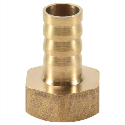 Χρυσός σύνδεσμος με θηλυκό σπείρωμα NPT 10mm με άγκιστρο 1/2"