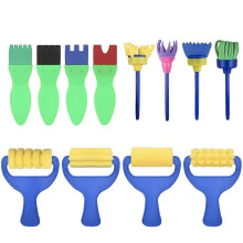Kids Paint Brushes Set, 12 Pack Washable Sponge Painting Brushes