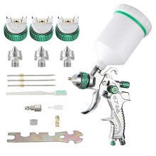Juego de pintura HVLP profesional con boquillas de 1,4/1,7/2,0 mm compatible con pintura.