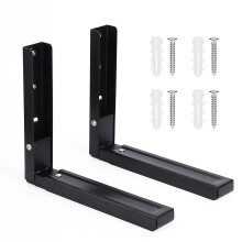 Kit di accessori per supporto a parete telescopico regolabile in metallo per forno a microonde.
