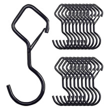 20 Pcs Diamond S Hooks for Hanging Heavy Duty 3.5-Inch Heavy Duty Metal S Hook for Hanging Plants Pot Pan