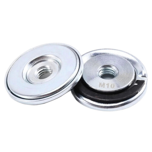 2Pcs Angle Grinding Tool Flange Nut,M10 Thread Angle Grinder Flange Nut, Flange Locking Nut compatible for Fixing Cutting Disc 2