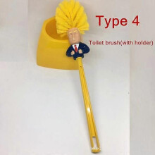 Trump Toilet Bush Long Handle Funny Toilet Cleaning Brush Toilet Bowl Scrub Brush for Bathroom