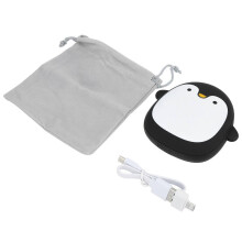 Portable Cute Animal Shape USB Rechargeable Hand Warmer Mini Power Bank for Home Office UsePenguin