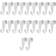 Pack of 20 Clothes Hooks, Door Hooks for Hanging, No Drilling Required, Door Hooks Inside, Door Hanging