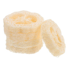 5 pezzi di spugne di luffa, vassoio porta sapone, organizer per sapone da bagno con spugnetta di luffa