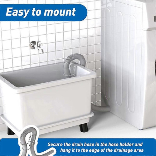 Stainless Steel Washing Machine Drain Hose Holder Hook 1