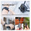 Bluetooth Remote Control for DJI Osmo Action 5 Pro Action 4, Photography Shutter Release Button Controller Camera Orange 4