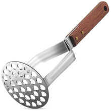 Potato Masher Stainless Steel Heavy Duty Strong Anti-Slip Handle Not Easy to Bent Easy to Use Sturd