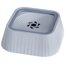 Fontana d'acqua con piatti galleggianti, ciotola per l'acqua per cani anti-rovesciamento, bevendo lentamente,