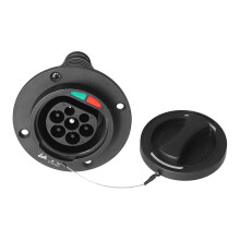 Type 2 16A Single Phase IEC 62196-2 Electric Vehicle Charging Socket, IP54 Protection, 480V 3 Phase Charger Adapter