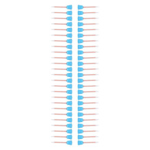 50pcs Epoxy Mixing Nozzle Tip for Adhesive Applicator Resin Mixing Tip Dental AccessoryBlue Orange 10:1