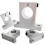 2 Pcs Linear Motion Rail Clamping Rod Rail Guide Support Shaft Bracket Coupling Mount SK12 12mm 2