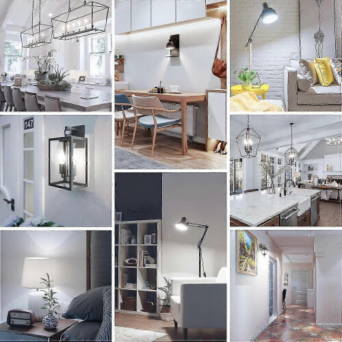 Λαμπτήρες LED E12 με κηροπήγιο, ισοδύναμοι με 60W, 6W 5000K λευκό 1
