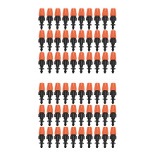 100 Pcs Drip Irrigation Spray Nozzle, Water Spray Nozzle, Adjustable in 2 Modes: Water Mist and Wat