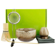 7-teiliges Matcha-Set für Teeliebhaber: Keramik-Matcha-Set inklusive Schale, Schneebesen, Löffel und