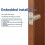 Embedded Door Lock DC12V Electric Bolt Lock Access Control Electromagnetic Lock Concealed Electric Control Lock 2