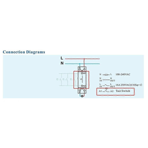 Tuya Smart Life ZigBee 20A Ρελέ Διακόπτης Χρονισμού Din Rail Ενέργειας 1