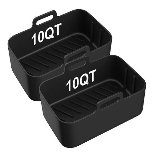 2 st silikonfoder till Ninjia Air Fryer, återanvändbara, 10 QT