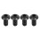 M5 x 10mm Hex Head Button Cap Screw Black 50 Pack 3