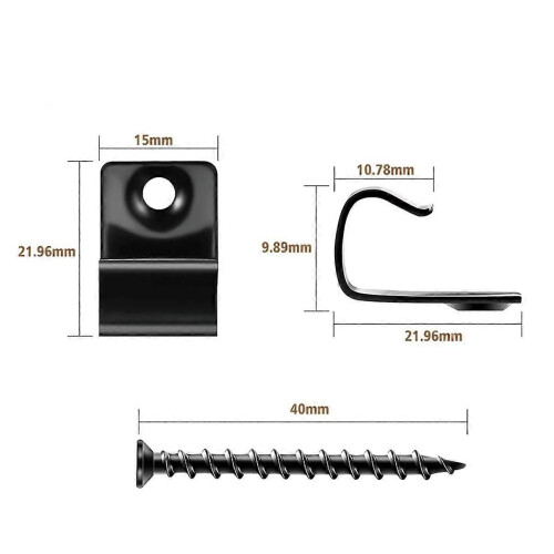 Stainless Steel Start Clips Deck Clips Universal Decking Clips with Decking Screws for Composite De 2