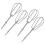 4x Compatible compatible Kitchen Aid Hand Mixer Attachments, Replacement Mixmaster Model Replaces: W1049064 1