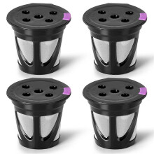 Capsule K riutilizzabili compatibili con , confezione da 4 filtri per caffè K CUP universali ricaricabili,