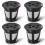 Reusable K Cups for , 4-Pack Universal Refillable K CUP Coffee Filters, for Multistream Series 1