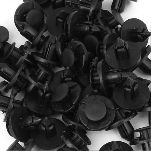 100 rivetti in plastica per portiere e parafanghi auto, 50 pezzi da 8 mm e 50 pezzi da 10 mm 2