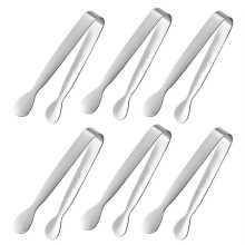 6PCS Mini Small Tiny Tongs, 4.25Inch Stainless Steel Small Tongs for Serving Food, Durable Kitchen 3
