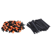 50 Pcs Garden Irrigation System Watering Sprayer & 50 Pcs C-Shaped Garden 4 / 7Mm Drip Irrigation P