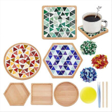 Kit para hacer posavasos de mosaico compatible con el kit de manualidades de posavasos de mosaico DIY