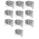 Fence Panel Clips Trellis U Clip Bracket for Timber Posts, Secure Fence or RefixPanel Galvanised Fencing Clips 32mm 1