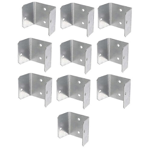 Fence Panel Clips Trellis U Clip Bracket for Timber Posts, Secure Fence or RefixPanel Galvanised Fencing Clips 32mm