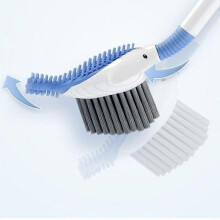 Cartoon Whale Toilet Brush with Holder Wall Mounted Toilet Bowl Cleaner Brush Refillable Handle Dis