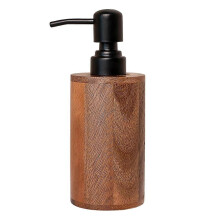 Dispensador de jabón de madera, dispensador de jabón de manos recargable compatible con baño y cocina,