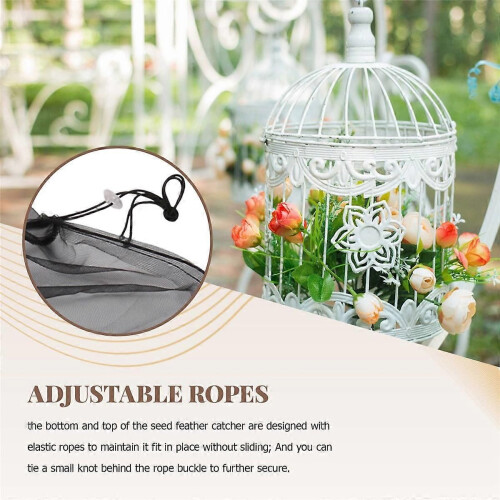 3Pcs Large Adjustable Bird Cage Cover Universal Birdcage Mesh Cover 1